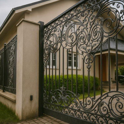 Забор кованый