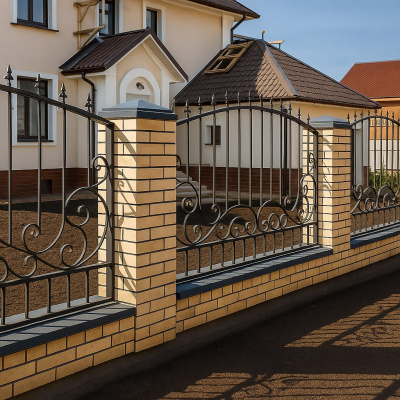 Забор кованый