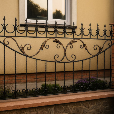 Забор кованый