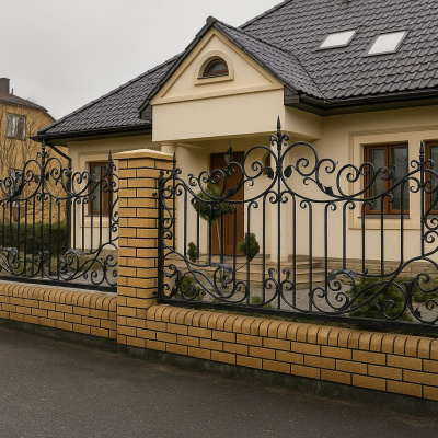 Забор кованый