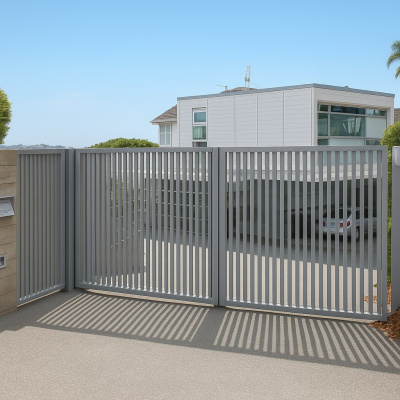 Промышленные уличные распашные ворота