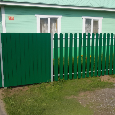 Забор из металлопрофиля и металлоштакетника