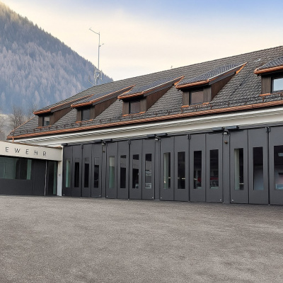 Складчатые ворота (ангарные)