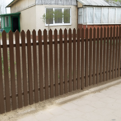 Забор из металлопрофиля и металлоштакетника