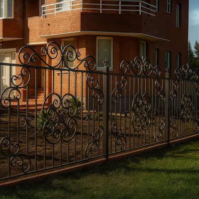 Забор кованый