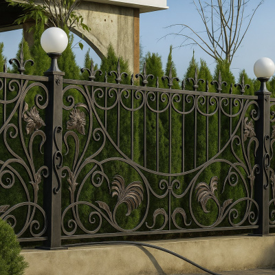 Забор кованый