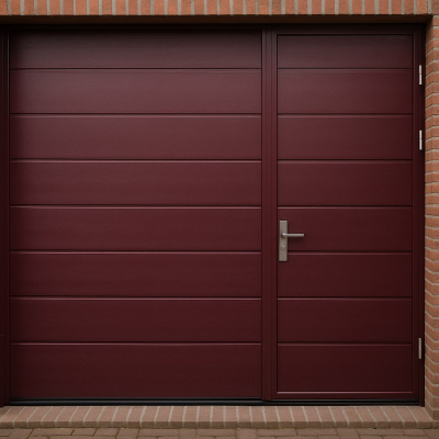 Распашные гаражные ворота из сэндвич панели