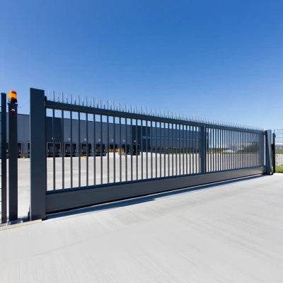 Уличные откатные промышленные ворота